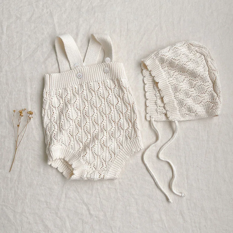 Mono de punto con gorrito para bebé niña – Milangel - imagen 5