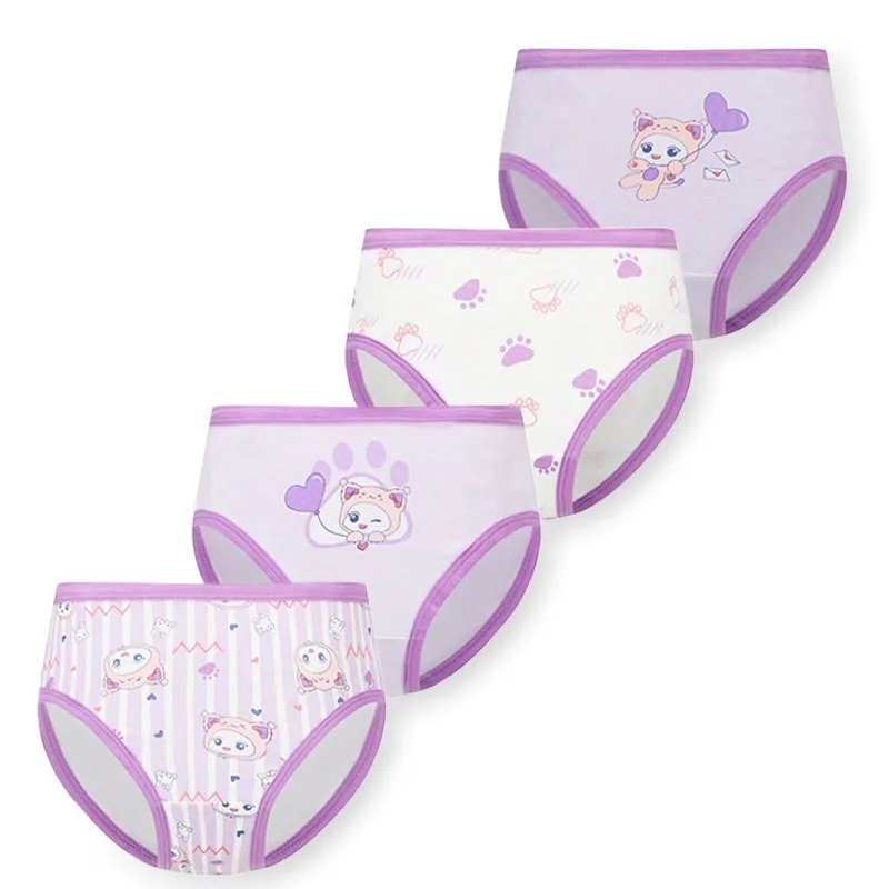 Braguitas niña algodón premium doble capa cómodas estampadas dibujos - imagen 3