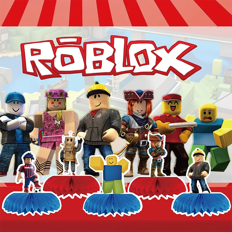 Juego Roblox de cumpleaños con decoración estilo panal de abeja - imagen 4