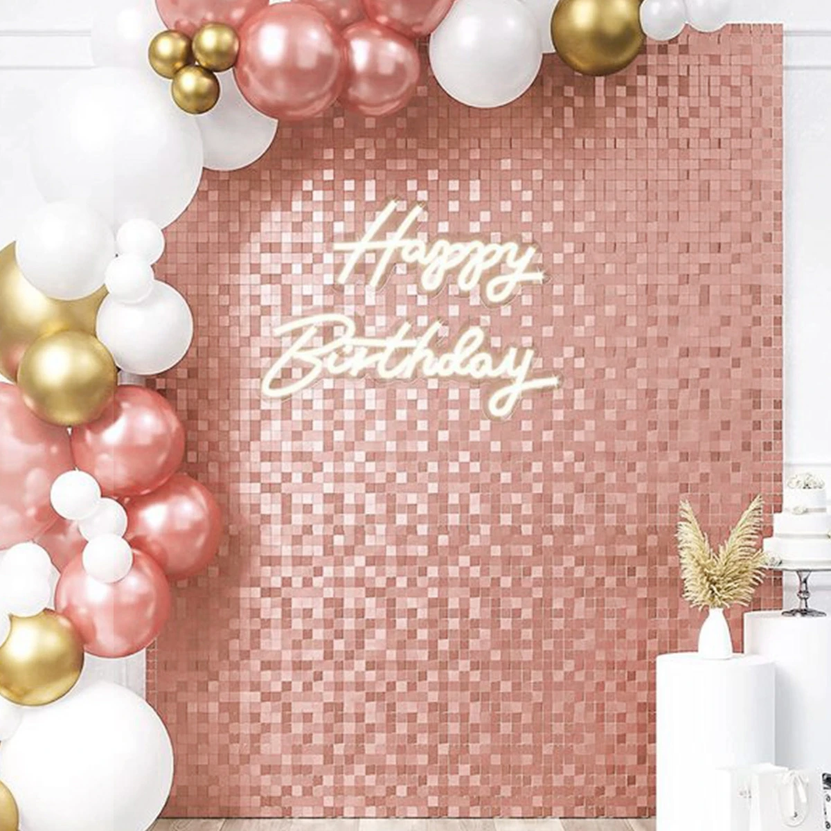 Cortina de confeti brillante para fiestas de cumpleaños - imagen 4