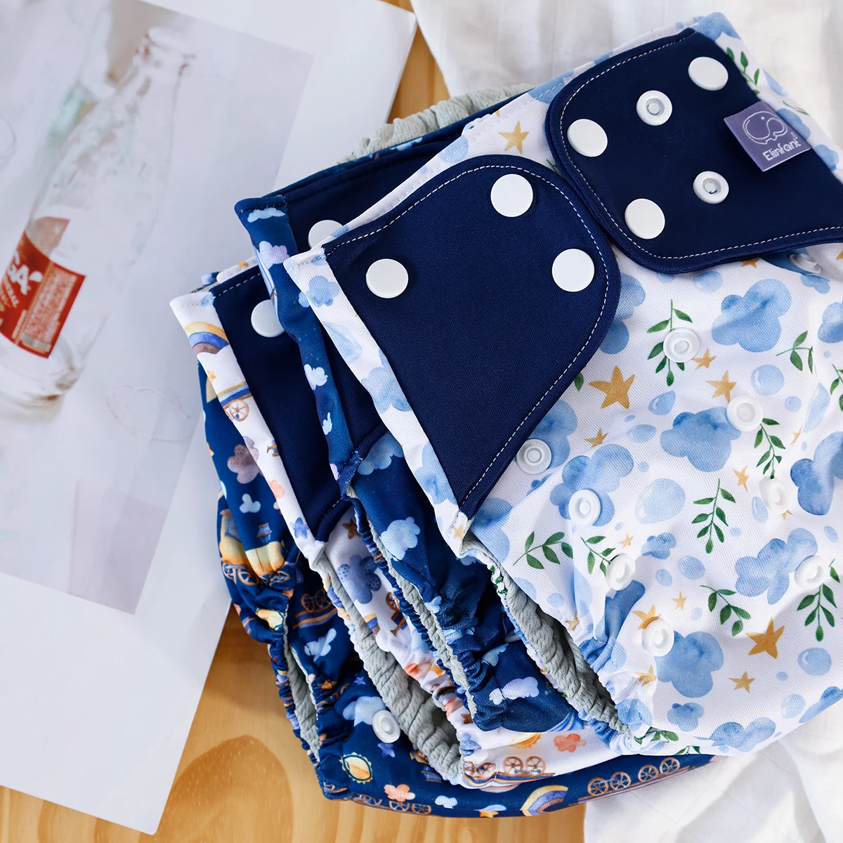 Detalle del inserto absorbente y costuras reforzadas