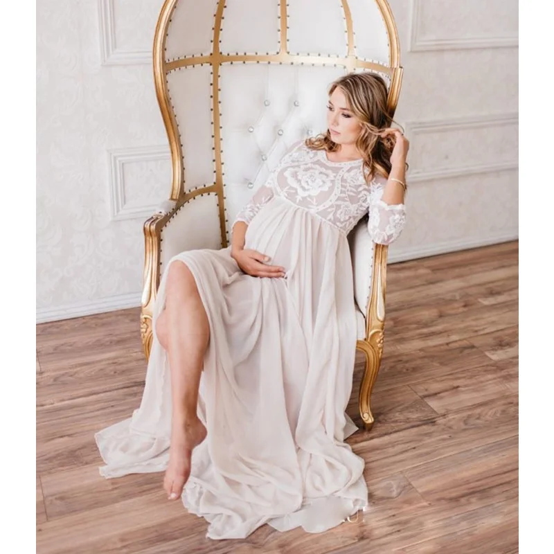 Vestido de maternidad azul cielo