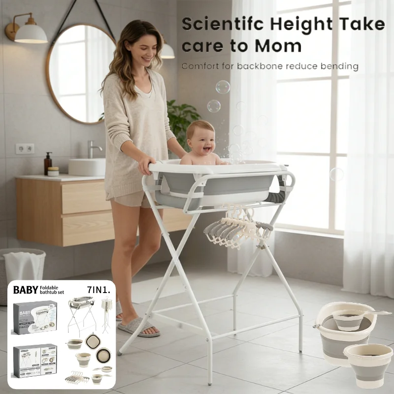 Kit de baño para bebé con pantalla térmica y espuma suave - imagen 2