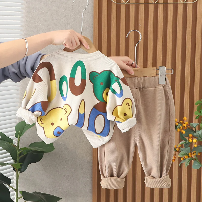 Conjunto bebé niña chándal con camiseta y pantalón primavera-otoño - imagen 5