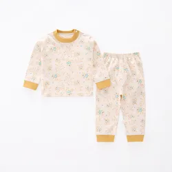 Pijamas infantiles con dibujos animados de algodón suave