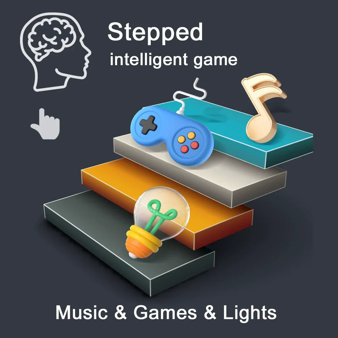 Puzzle musical iluminado, juguete sensorial para niños - imagen 3
