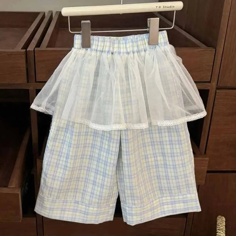 Pantalones de malla para niños en tono claro