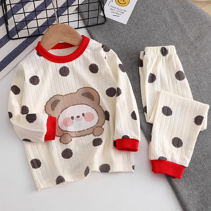 Conjunto de pijama infantil unisex suave y cómodo dibujos animados - imagen 2