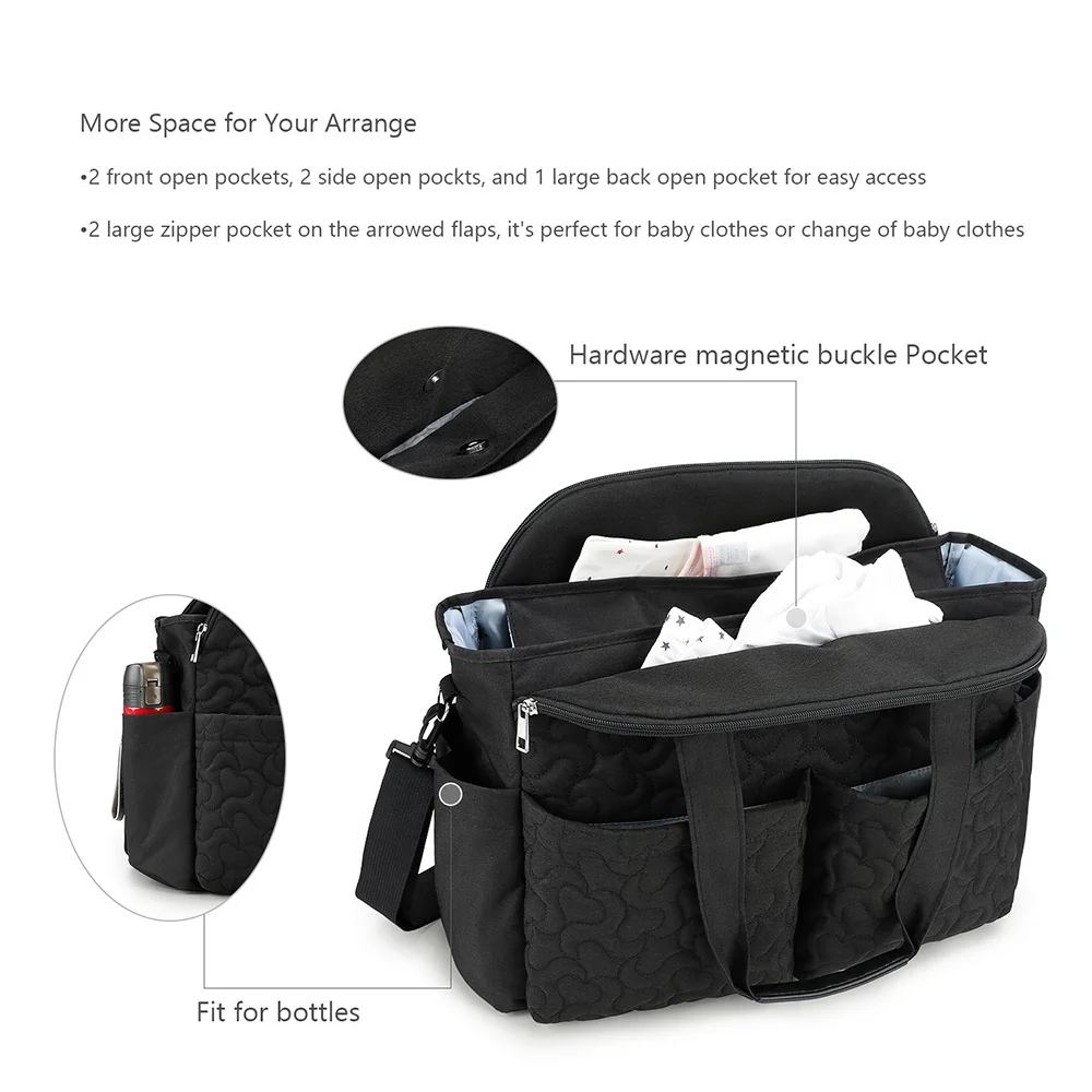 Bolsa maternal Oxford impermeable – Gran capacidad organizativa - imagen 4