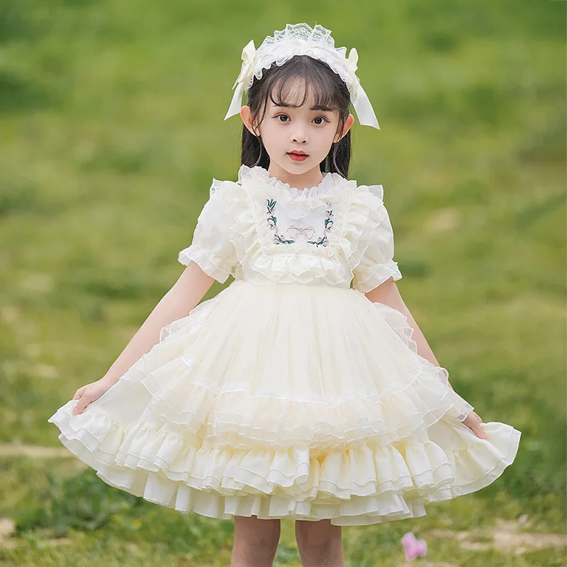 Vestido de princesa para niña con encaje bordado – Ideal para fiestas y banquños - imagen 3