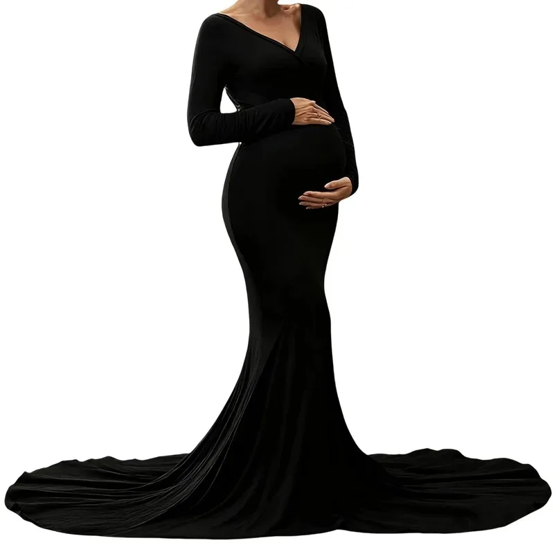Detalle del corte y la caída para sesión de maternidad