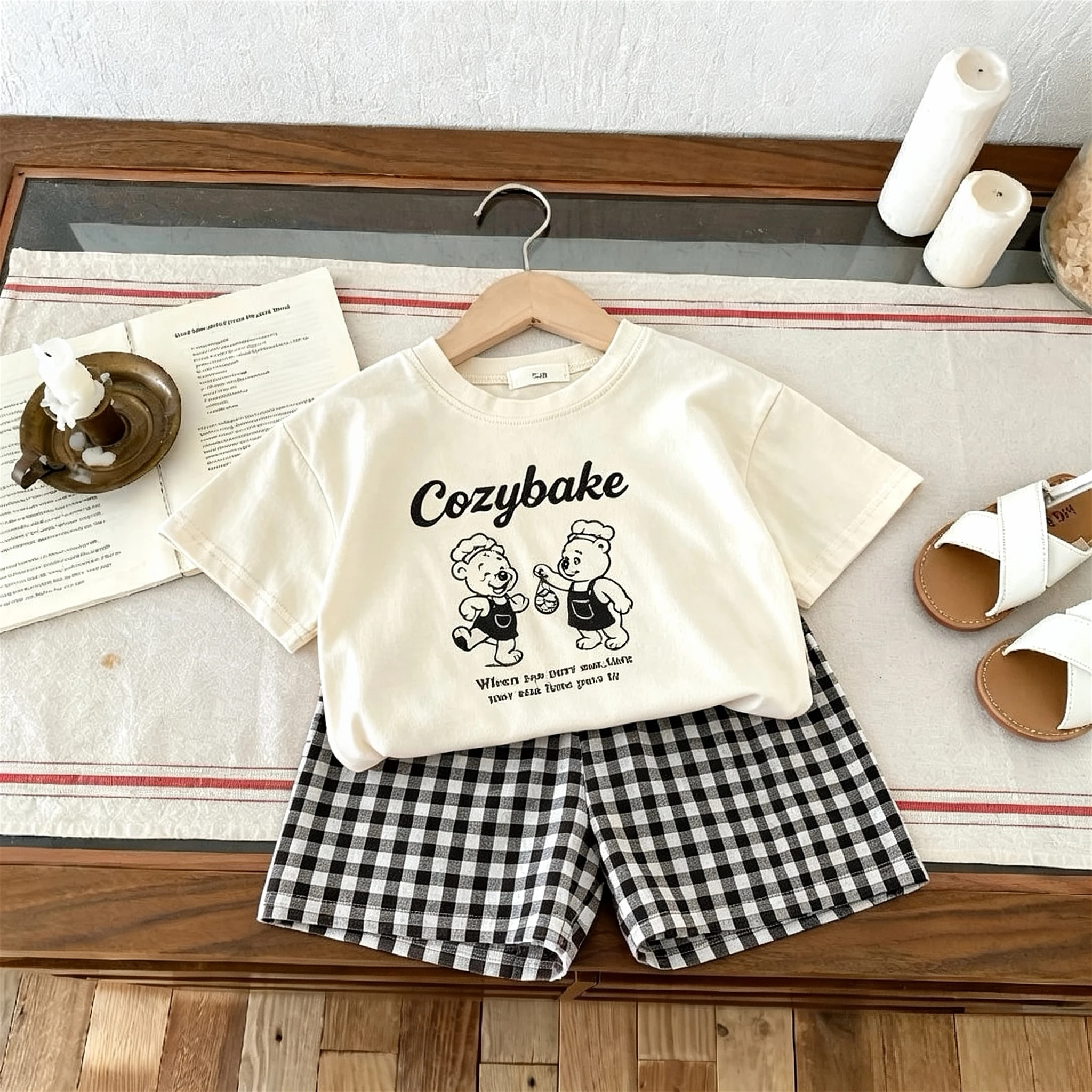 Conjunto de camiseta y pantalón corto verano para niño - imagen 2