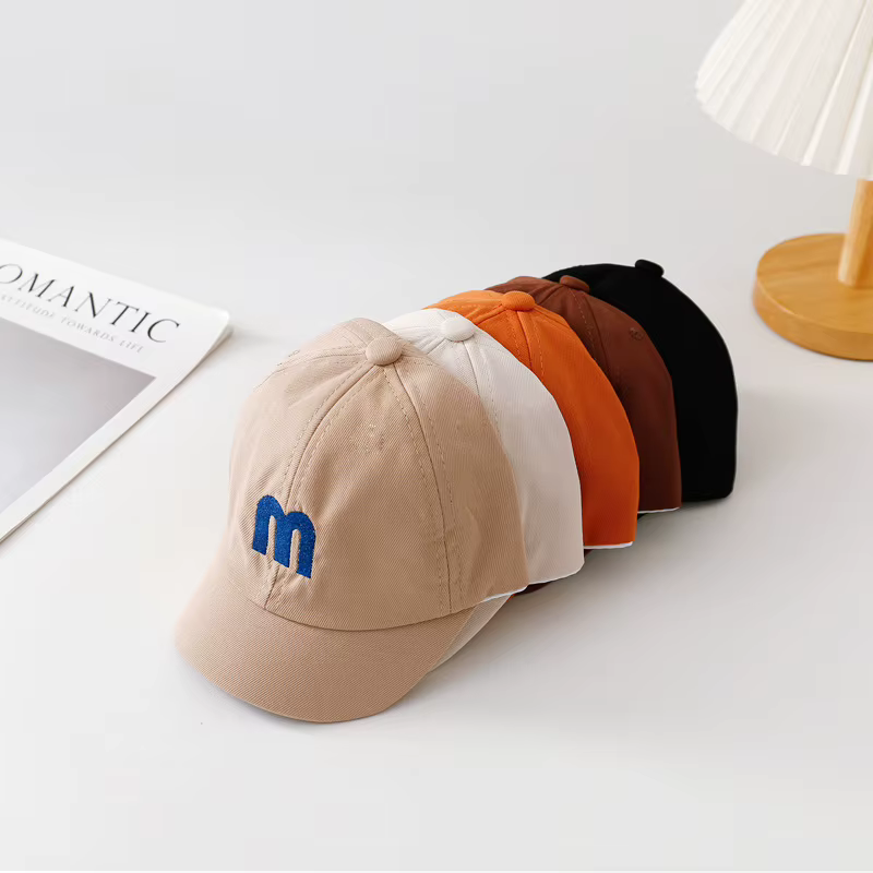 Gorra de béisbol para bebé con letra M bordada, verano - imagen 2
