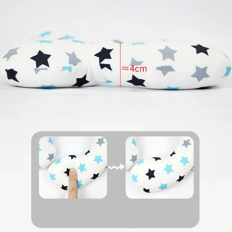 Almohada en forma de U suave algodón para bebés y viaje - imagen 4