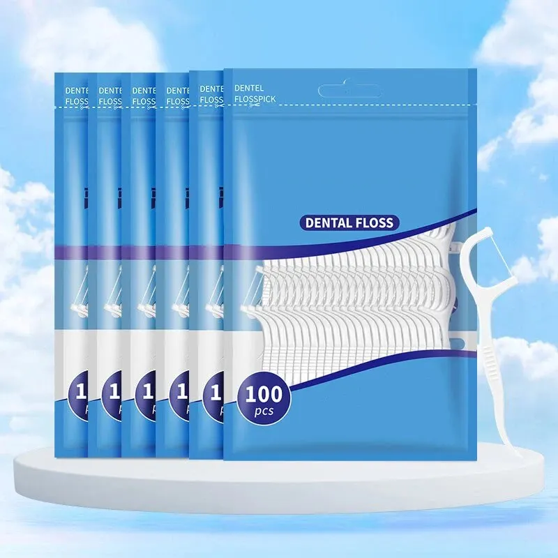 Hilo dental infantil con palillos suaves para higiene bucal de niños - imagen 2
