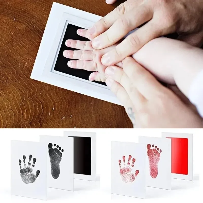 Kit de huellas para bebé – Almohadilla de tinta no tóxica para recuerdos - imagen 5