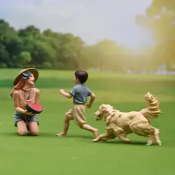 Figura de resina para dioramas y micropaisajes, femenina