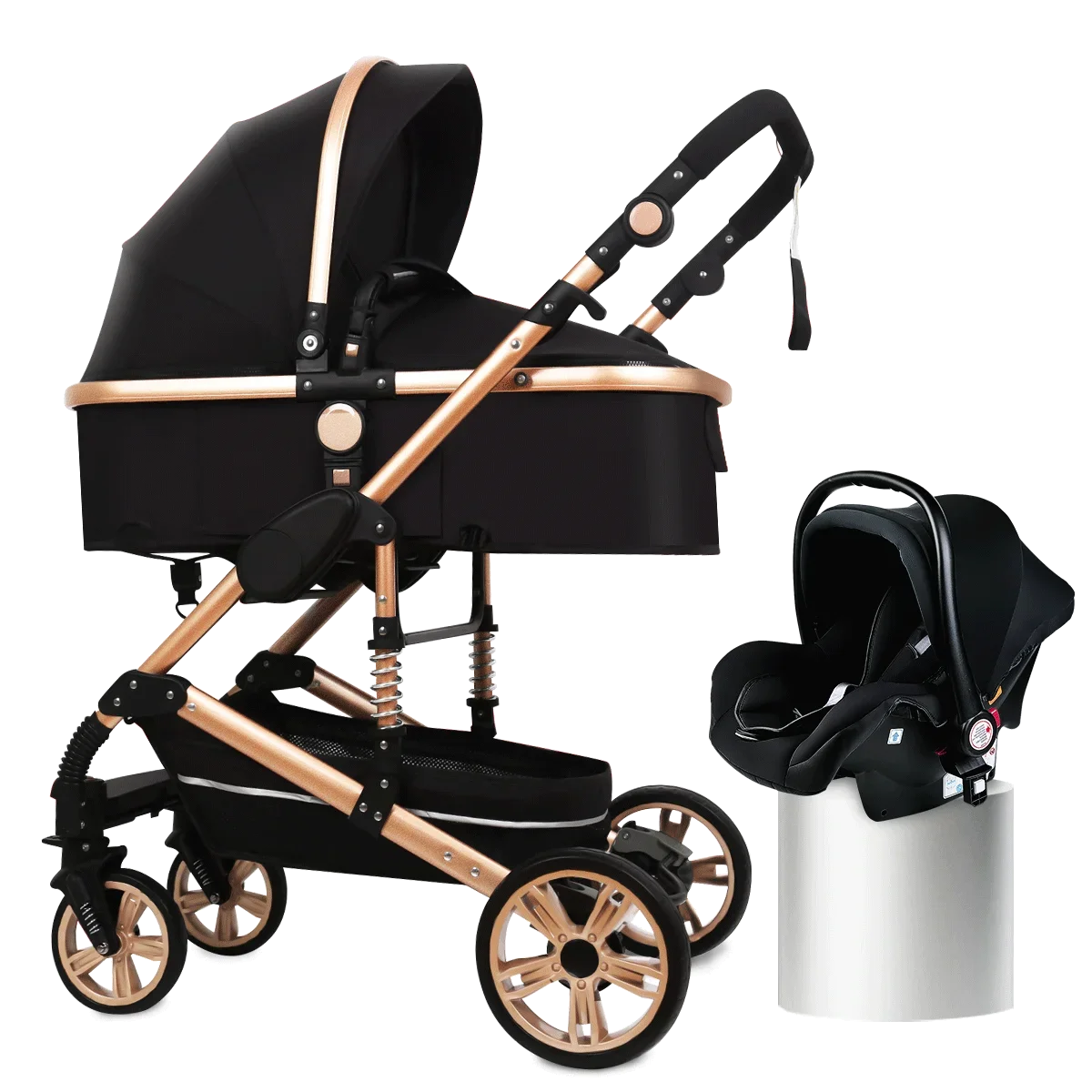 Cochecito 3 en 1 reversible y plegable para bebé - imagen 5