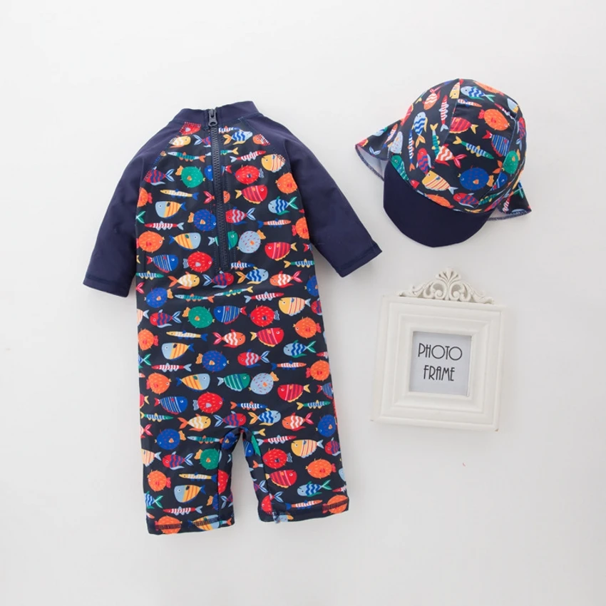 Bañador de bebé con estampado de peces para la playa - imagen 2