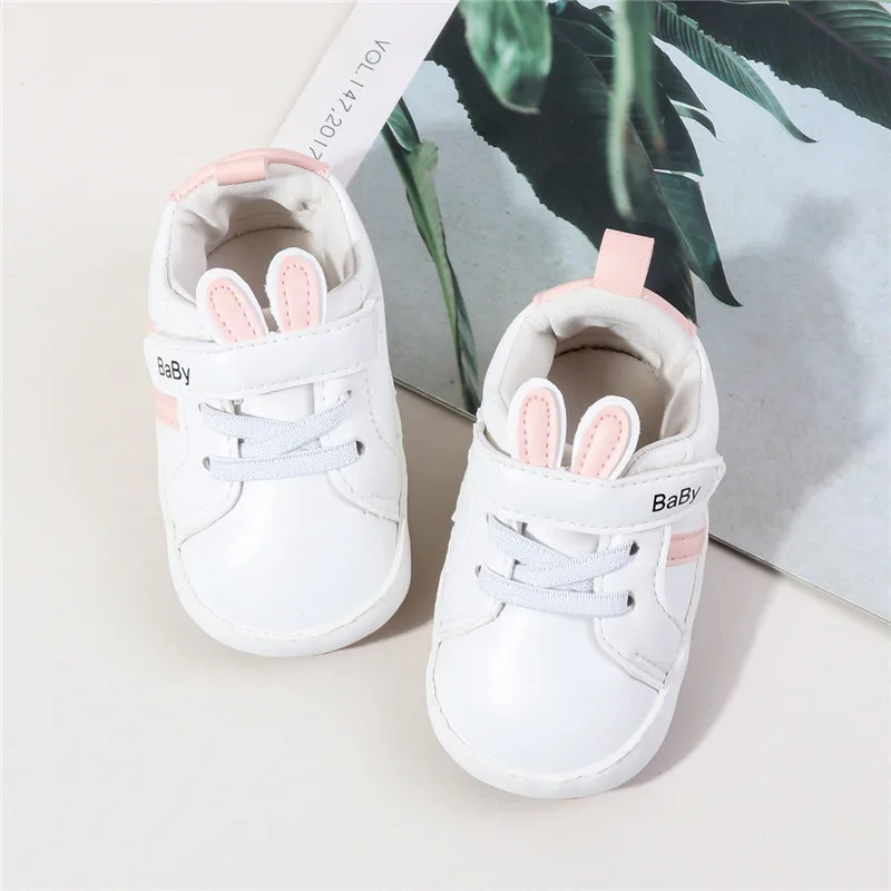 Zapatillas de cuero para bebé con suela blanda primeros pasos - imagen 3