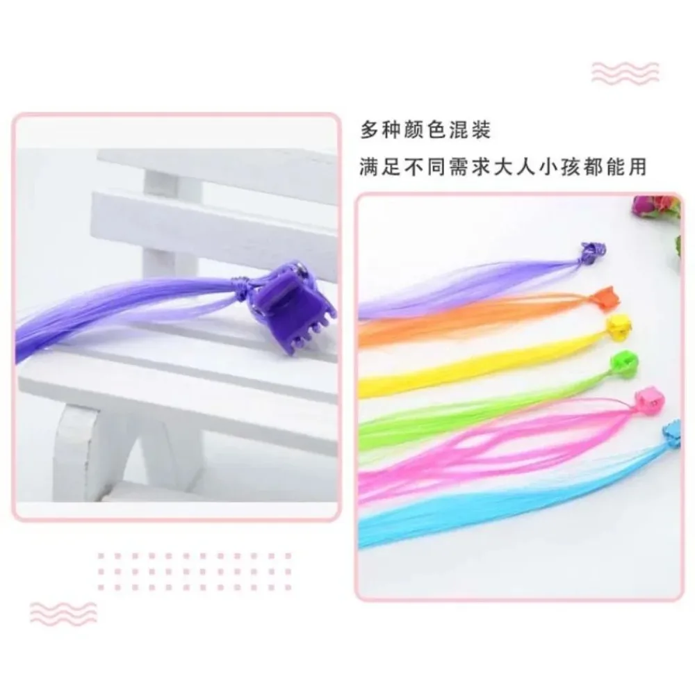 Clips para el pelo con trenzas arcoíris para niñas - imagen 5