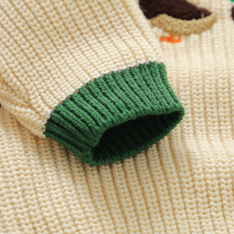Pelele bebé beige de manga larga para otoño e invierno - imagen 2