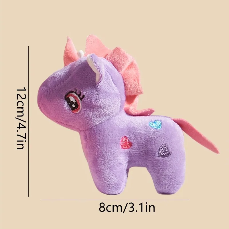 Unicornio mini peluche llavero