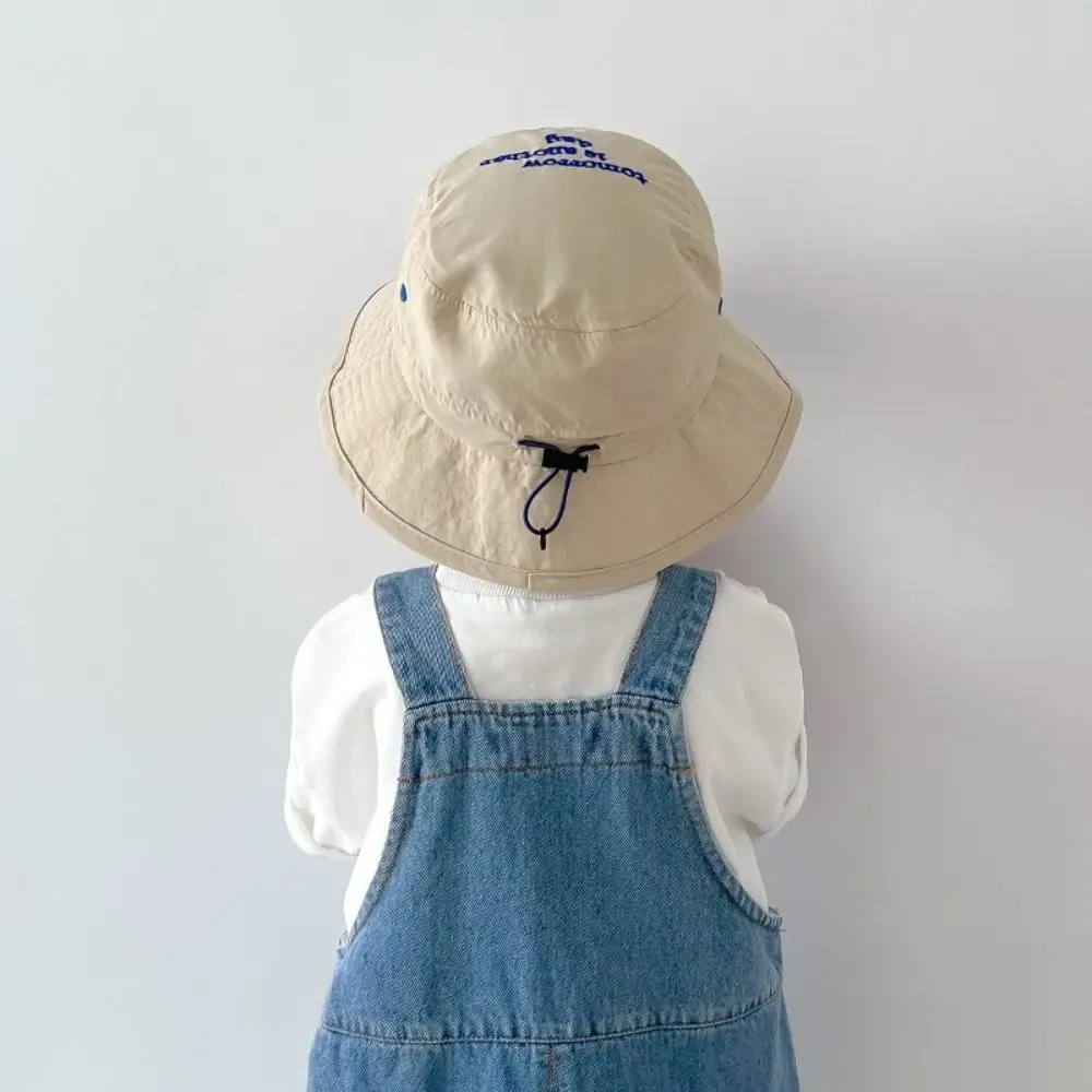 Sombrero de pescador infantil UV transpirable secado rápido con letras - imagen 5
