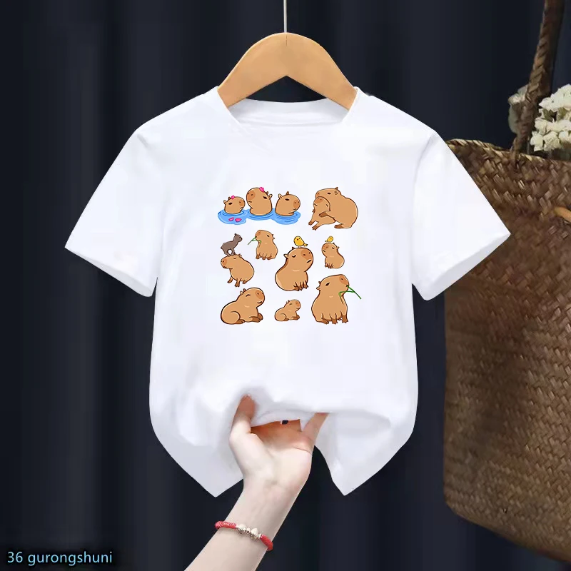 Camiseta Love Capybara manga corta con capibara para niña - imagen 5