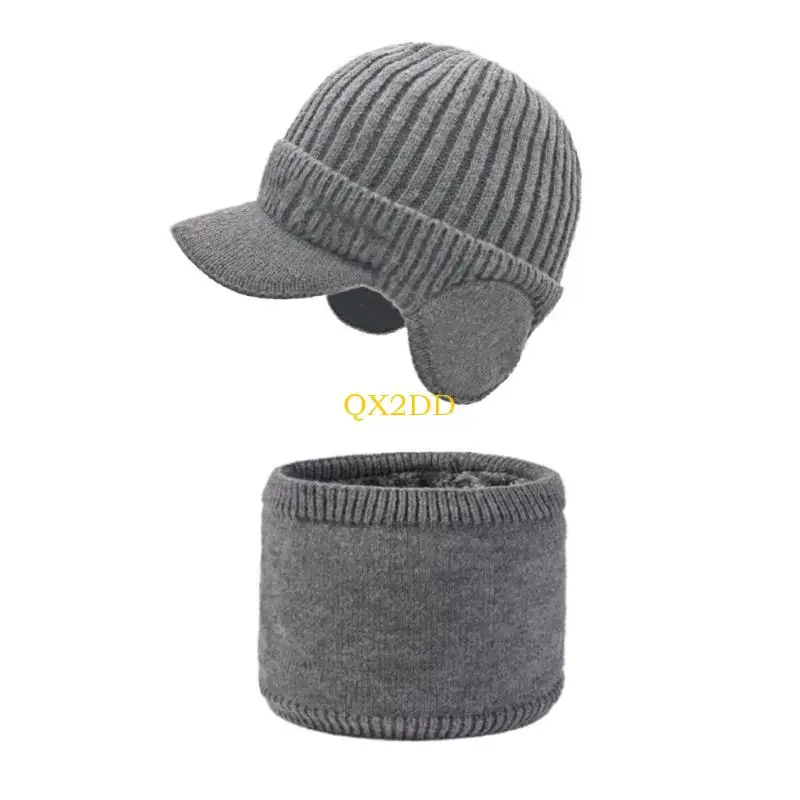 Gorro tejido infantil cortaviento con orejeras para invierno y escuela - imagen 5