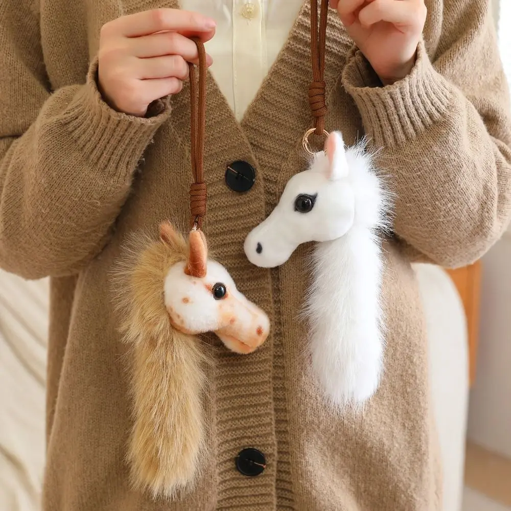 Colgante de pony de peluche suave para bebé, dibujo animado infantil - imagen 2