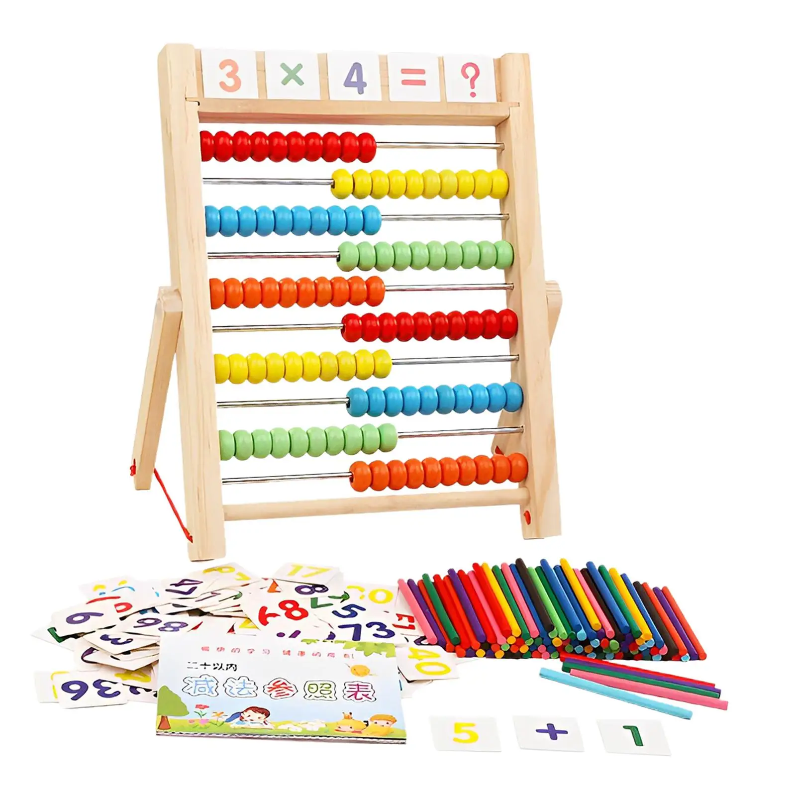 Colorful Wooden Abacus Educational Toy for Preschool Elementary Boys Girls Colorful Wooden Abacus Educational Toy for Preschool Elementary Boys Girls