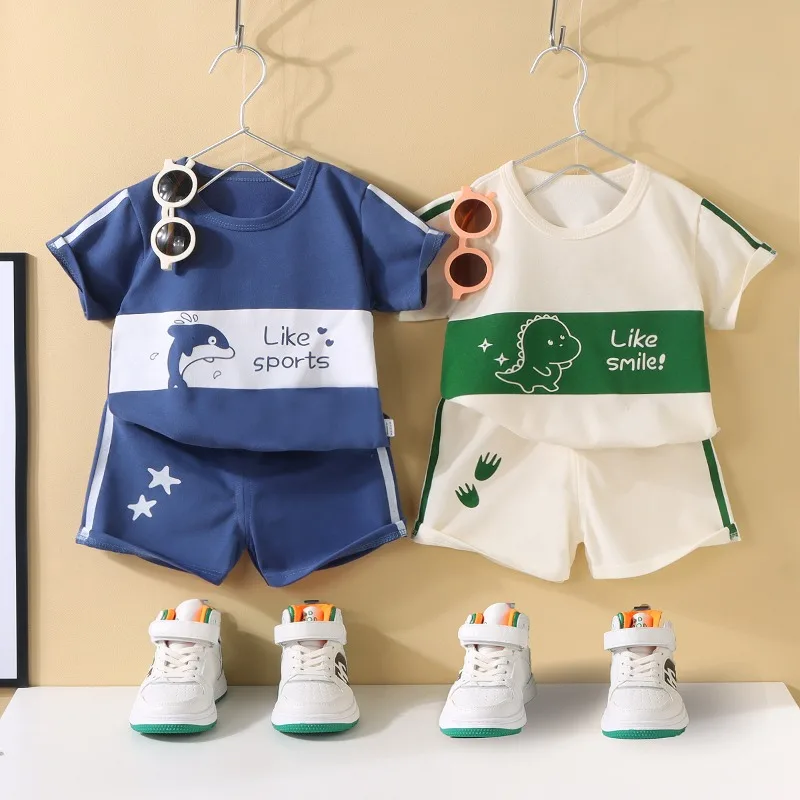 Conjunto de manga corta para niños verano – sudadera ligera