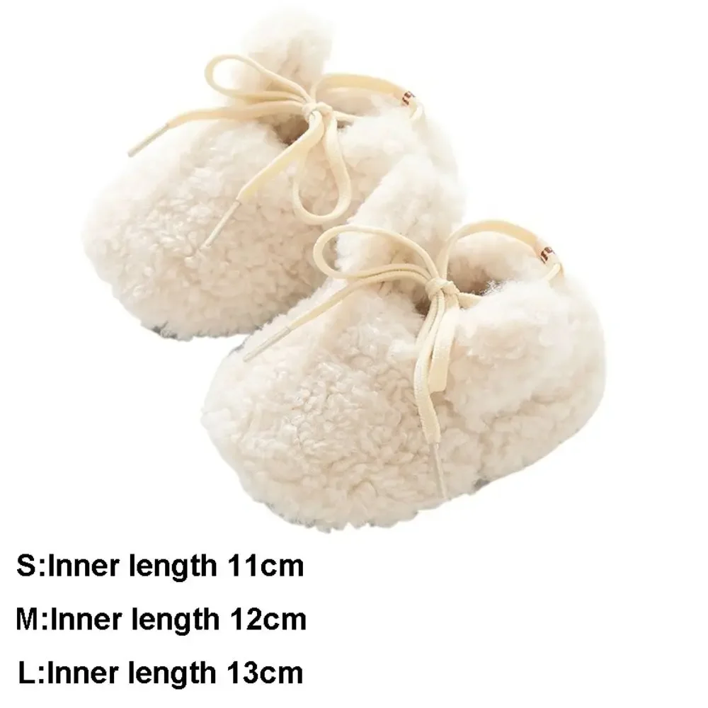 Botines de bebé antideslizantes de lana para invierno, suaves - imagen 5