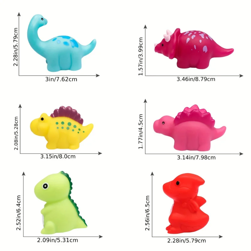 Juguetes de dinosaurio flotantes iluminados