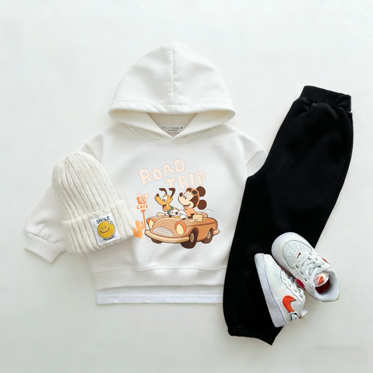 Conjunto de sudadera con capucha y pantalón para bebé en invierno - imagen 5