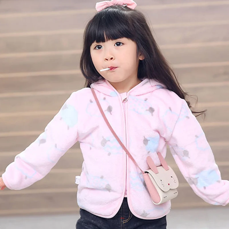Chaqueta de franela con capucha para bebé y niño - imagen 2