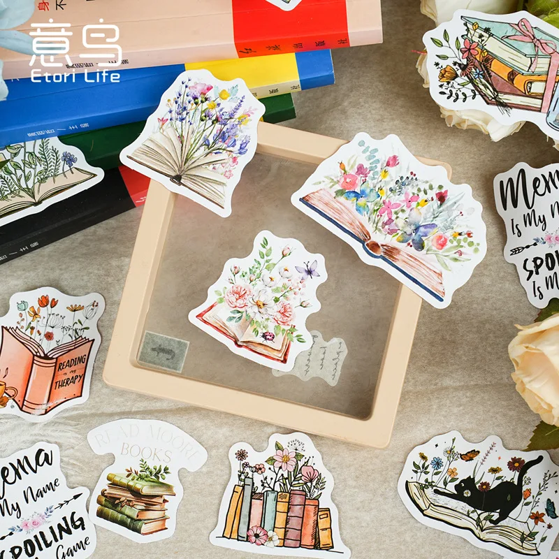 Pegatinas florales creativas para álbumes, diarios y manualidades - imagen 3