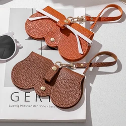 Estuche para gafas PU con cierre a presión antiarañazos