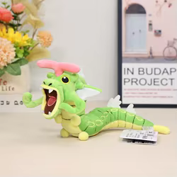 Peluche Pokémon Gyarados suave verde – almohada infantil