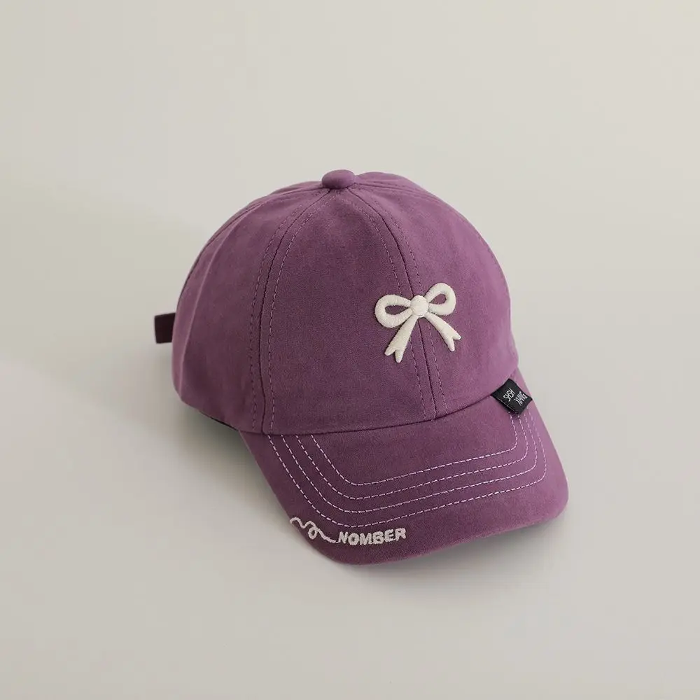 Gorra de béisbol con lazo bordado y protección solar para niños - imagen 2
