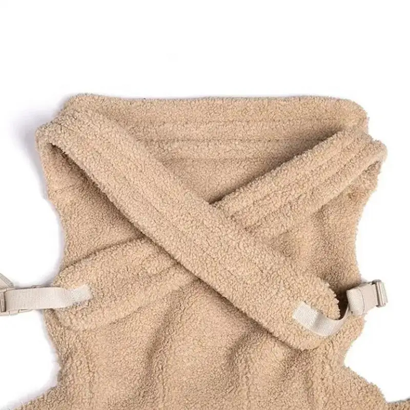 Portabebés ergonómico de felpa frontal para invierno térmico antifrío - imagen 4
