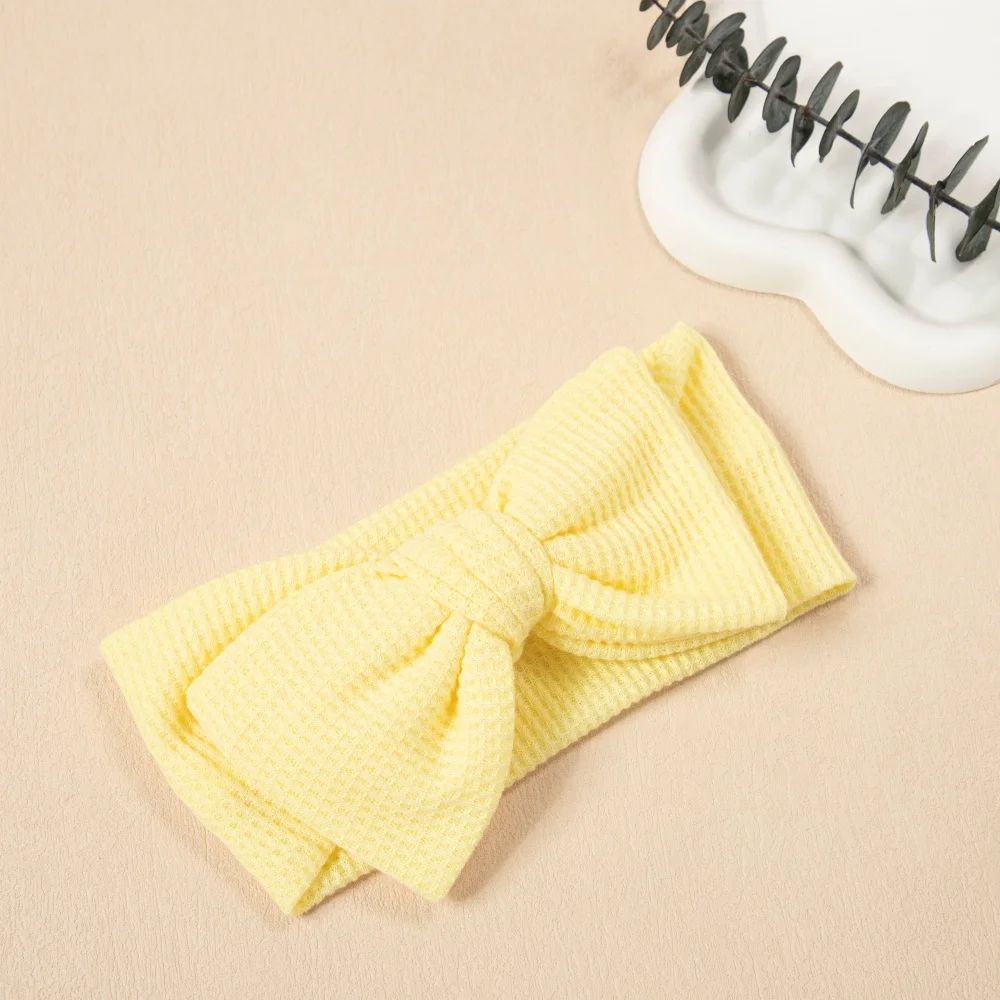 Diadema para niña con lazo liso y bandas elásticas suaves