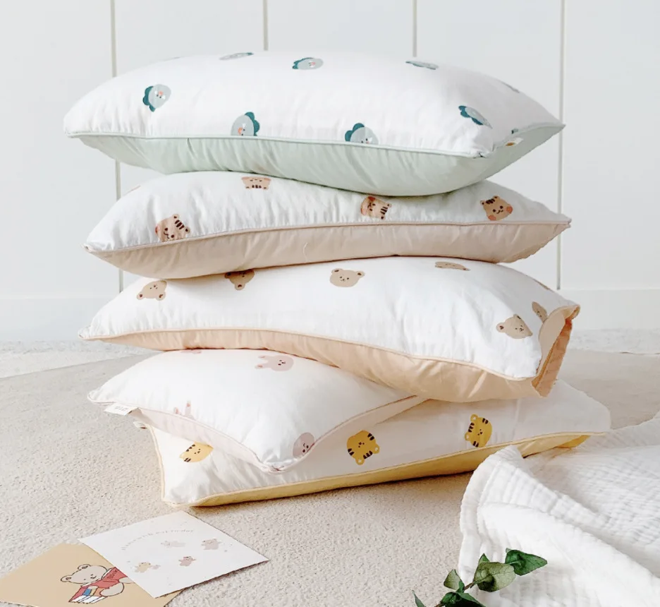 Funda de almohada infantil algodón