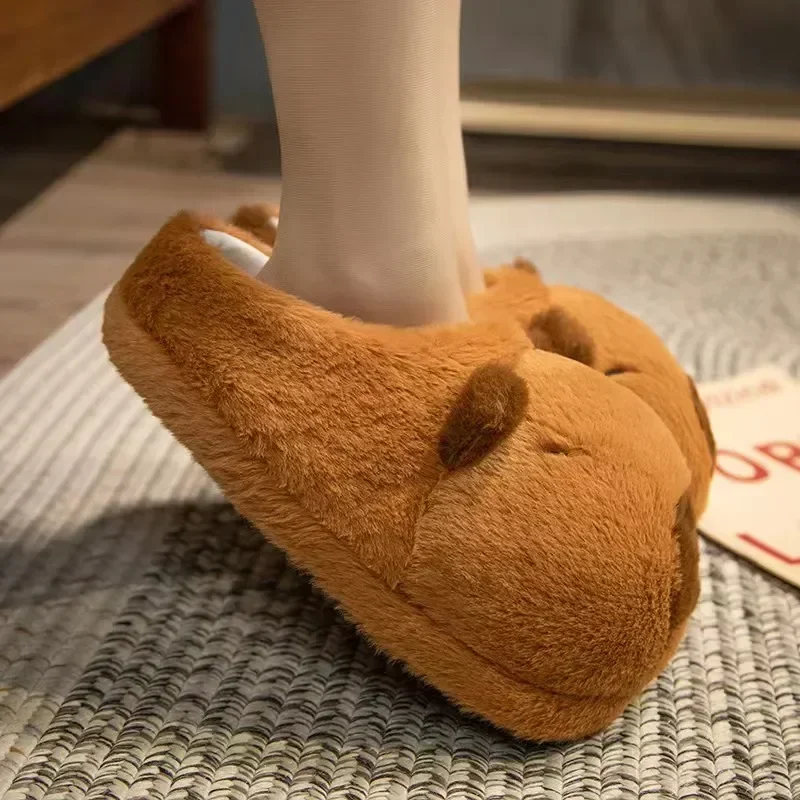 Zapatillas de felpa Kapybara de capibara para interior de invierno - imagen 3