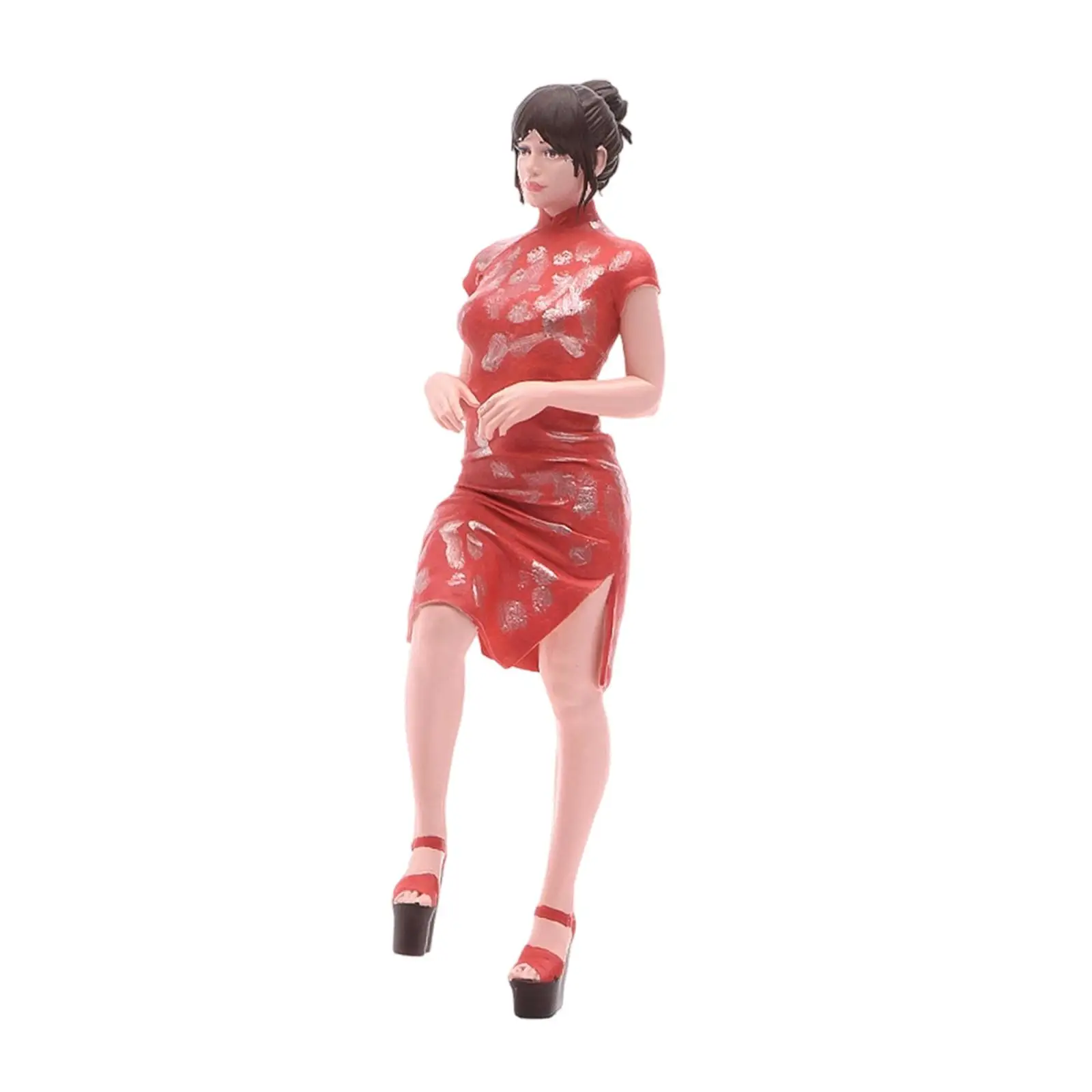 Figura realista de resina con cheongsam para juego de roles - imagen 4
