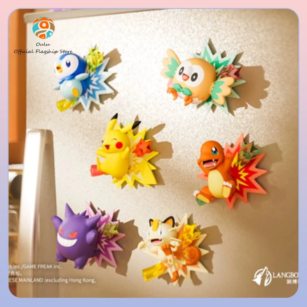 Imán de nevera Pikachu con figura magnética sorpresa