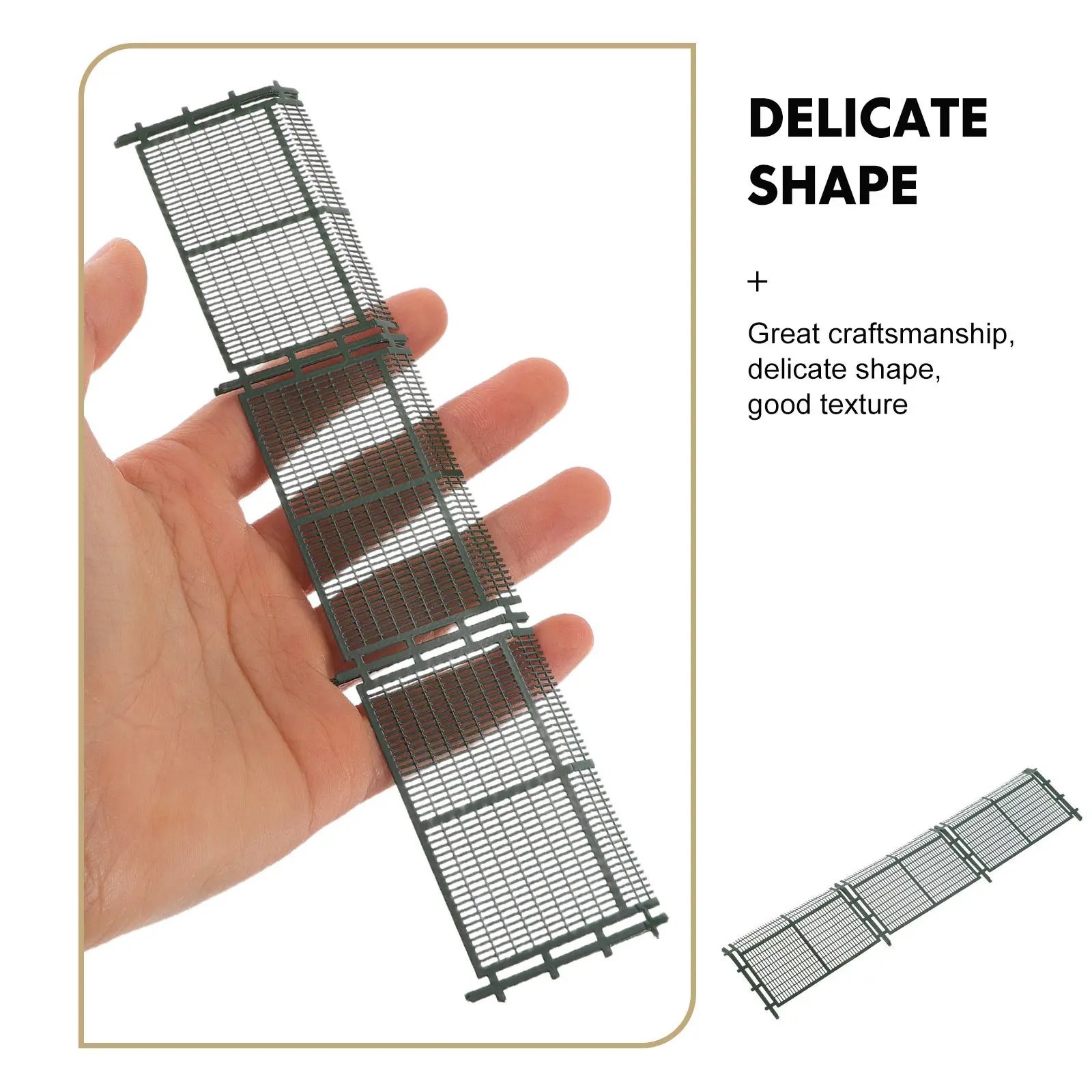 Cerca miniatura de barandilla para terrario DIY de jardín decorativa - imagen 2