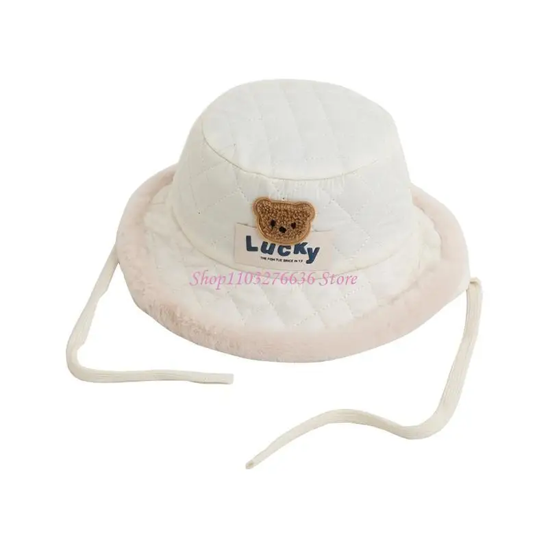 Gorro pescador cálido de invierno con patrón osito - imagen 3