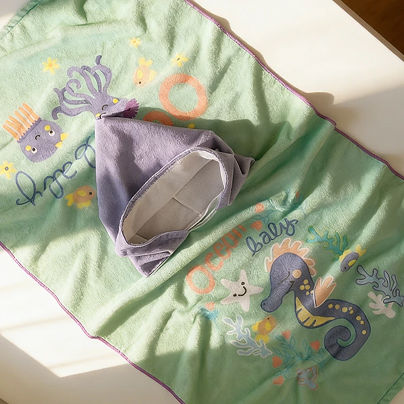 Albornoz infantil de secado rápido para playa y viaje - imagen 5